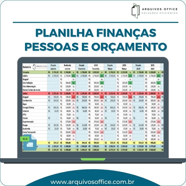 Transforme seu planejamento financeiro com a Planilha de Finanças Pessoais: Controle e Orçamento Mensal. Controle completo das suas receitas e despesas, gráficos e relatórios automáticos para uma gestão simplificada e eficaz. Comece hoje mesmo!