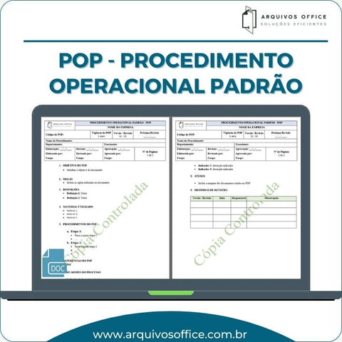 Procedimento Operacional Padrão POP em Word - Arquivos Office